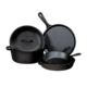 Lodge Cast Iron 5pc Seasoned Cast Iron Cookware Set