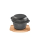 Pyrolux Pyrocast Cast Iron Garlic Pot Wooden Base with Maple Tray