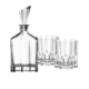 Nachtmann Aspen Whiskey Glass and Decanter Set 3pc