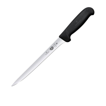 Victorinox Flexible Narrow Blade Filleting Knife 20cm Black