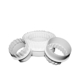 Loyal Plain/Scalloped Round Plastic Cookie Cutter Set 6pc