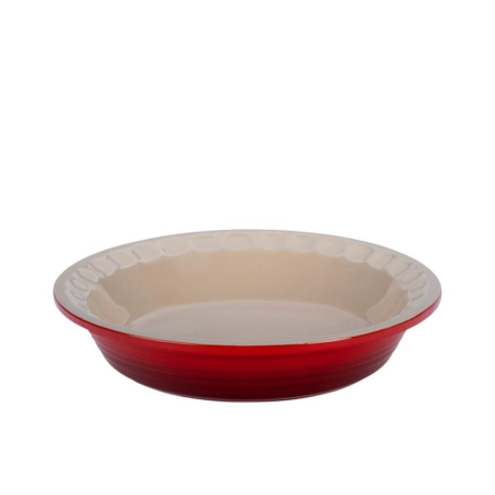 Le Creuset Stoneware Heritage Pie Dish 22cm Cerise