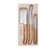 Laguiole by Andre Verdier Debutant Cheese Knife Set 3pc Olive Wood