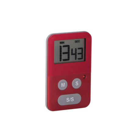 Avanti Digital Kitchen Timer with Light Red