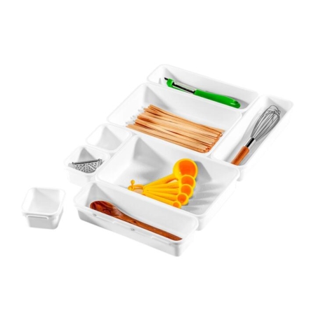 Madesmart Small Bin Set 8pc White