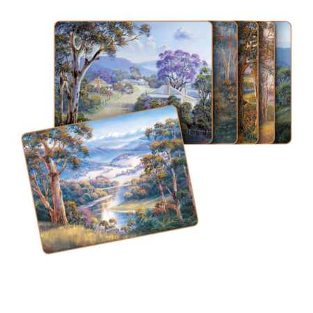 Cinnamon Rectangular Placemat Set of 6 Bradley's Streams