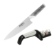 Global Cook's Knife 20cm & 2 Stage Sharpener Set