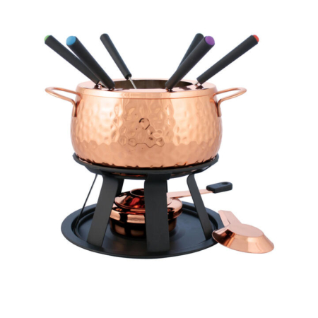 Swissmar Biel Fondue Set 11pc Copper