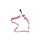 D.Line Cookie Cutter Unicorn Head 12cm