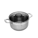 Swiss Diamond Premium Steel Casserole with Lid 20cm - 4L