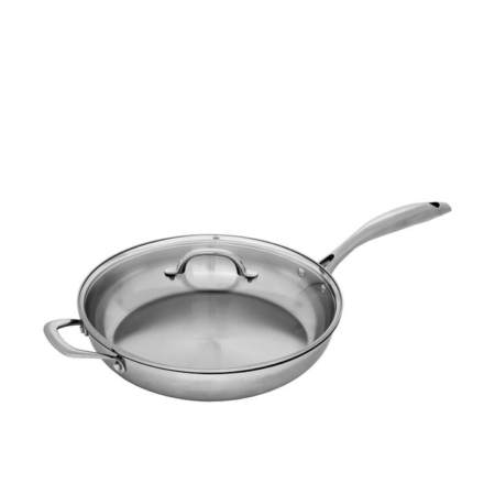 Swiss Diamond Premium Steel Saute Pan with Lid 28cm