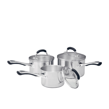 Raco Contemporary 3pc Stainless Steel Saucepan Set