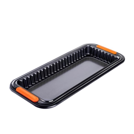 Le Creuset Toughened Non Stick Rectangular Fluted Tart Tin 33x13cm