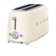 Smeg 50's Retro Style TSF02 4 Slice Toaster Cream