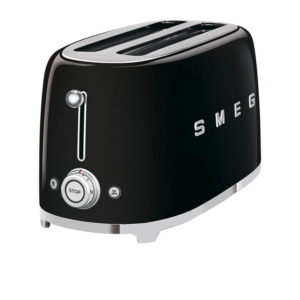 Smeg 50's Retro Style TSF02 4 Slice Toaster Black