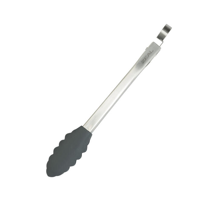 Zeal Silicone Tongs 25.5cm Charcoal