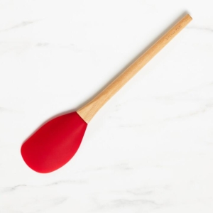 Kitchen Pro Oslo Silicone Large Spatula with Beechwood Handle Red