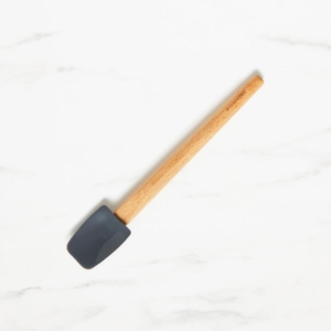 Kitchen Pro Oslo Silicone Mini Spatula Spoon with Beechwood Handle Charcoal