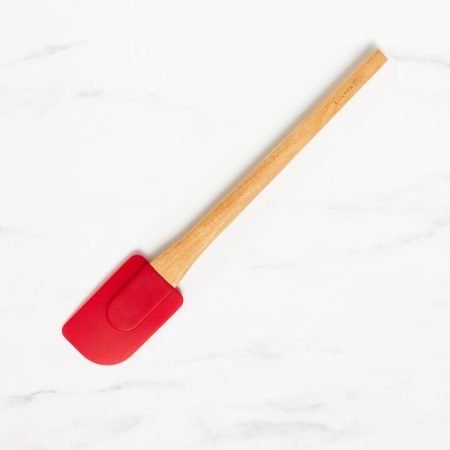 Kitchen Pro Oslo Silicone Medium Spatula with Beechwood Handle Red