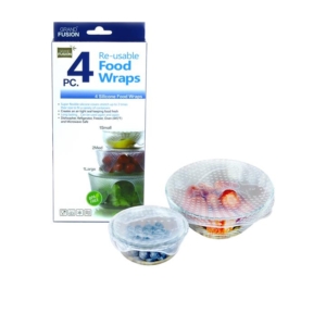 Grand Fusion Silicone Food Wraps Set of 4