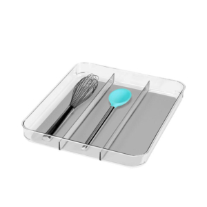 Madesmart Soft Grip Utensil Tray Clear