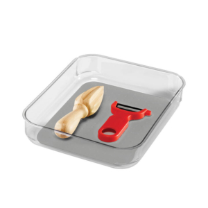Madesmart Square Soft Grip Tray Clear