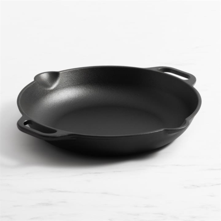 Victoria Seasoned Cast Iron Open Chef's Pan 33cm