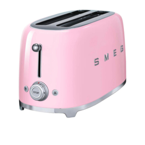 Smeg 50's Retro Style TSF02 4 Slice Toaster Pastel Pink