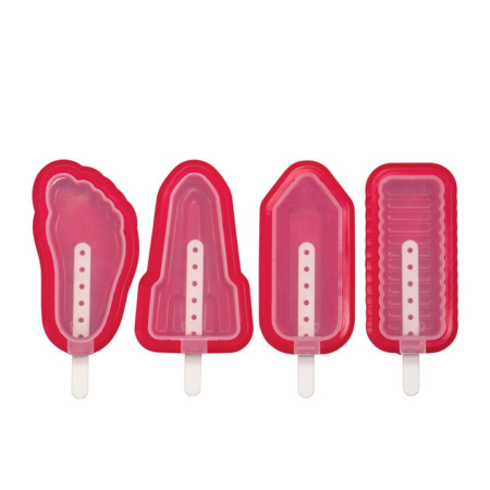 Avanti Stackable Popsicle Moulds Set of 4 Red