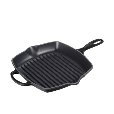 Le Creuset Signature Cast Iron Square Grillit 26cm Satin Black