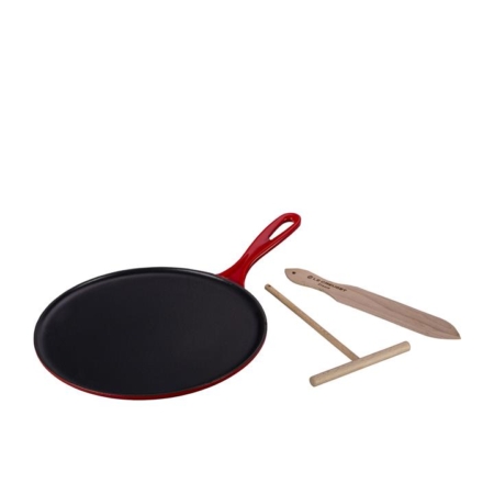 Le Creuset Cast Iron Crepe Pan 27cm Cerise