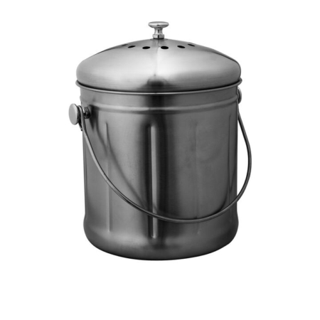 Avanti Compost Bin 10L Brushed Stainless Steel