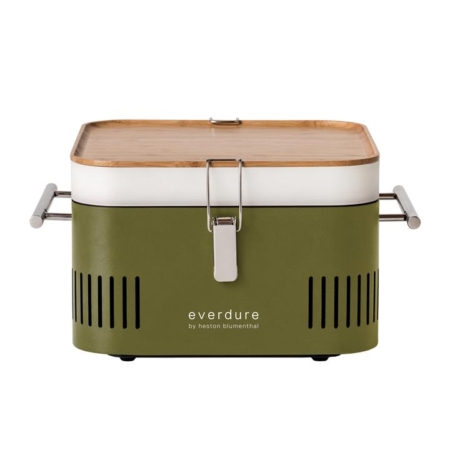 Everdure by Heston Blumenthal CUBE Charcoal Portable BBQ Khaki