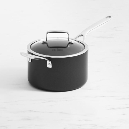 Wolstead Superior+ Non Stick Saucepan with Lid and Helper Handle 20cm - 3.8L