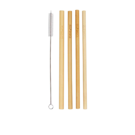White Magic Eco Basics Bamboo Straws 4pk