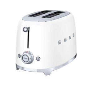 Smeg 50's Retro Style TSF01 2 Slice Toaster White