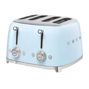 Smeg 50's Retro Style TSF03 4 Slot Toaster Pastel Blue