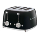 Smeg 50's Retro Style TSF03 4 Slot Toaster Black