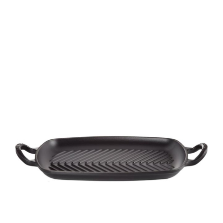 Le Creuset Signature Cast Iron Rectangular Grill 30x26cm Satin Black