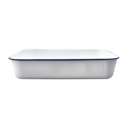 Falcon Enamelware Deep Roasting Pan 41x33cm White