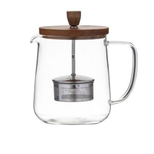 Leaf & Bean Naples Teapot with Acacia Lid & Infuser 1.2L