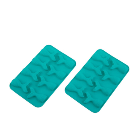 Daily Bake Mermaid 8 Cup Chocolate Mould Set 2pc Turquoise