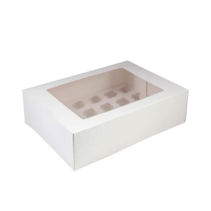 Mondo 24 Cup Mini Cupcake Box 35x25cm White