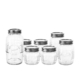 Salisbury & Co Old Fashioned Round Mason Jar Set 7pc