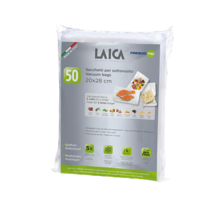 Laica Vacuum Bags 20x28cm 50pk