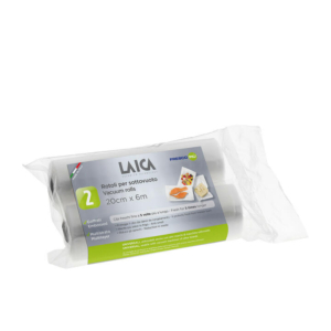 Laica Vacuum Bag Rolls 20cmx6m 2pk