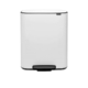 Brabantia Bo Pedal Dual Bin 30L+30L White