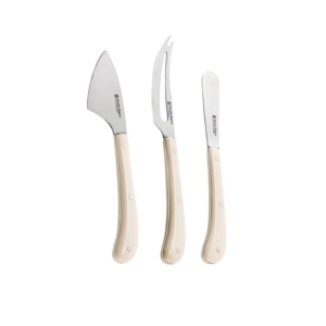 Stanley Rogers Pistol Grip Cheese Knife Set 3pc Cream