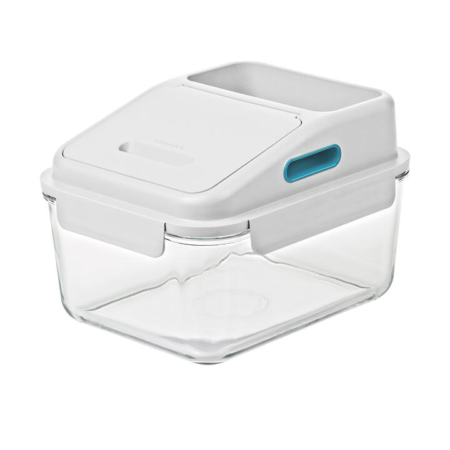 Glasslock Large Capacity Storage Container 6L White