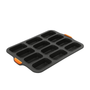 Bakemaster Silicone Mini Loaf Pan 12 Cup